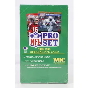 1990 Pro-Set Football Series 1 Hobby Box