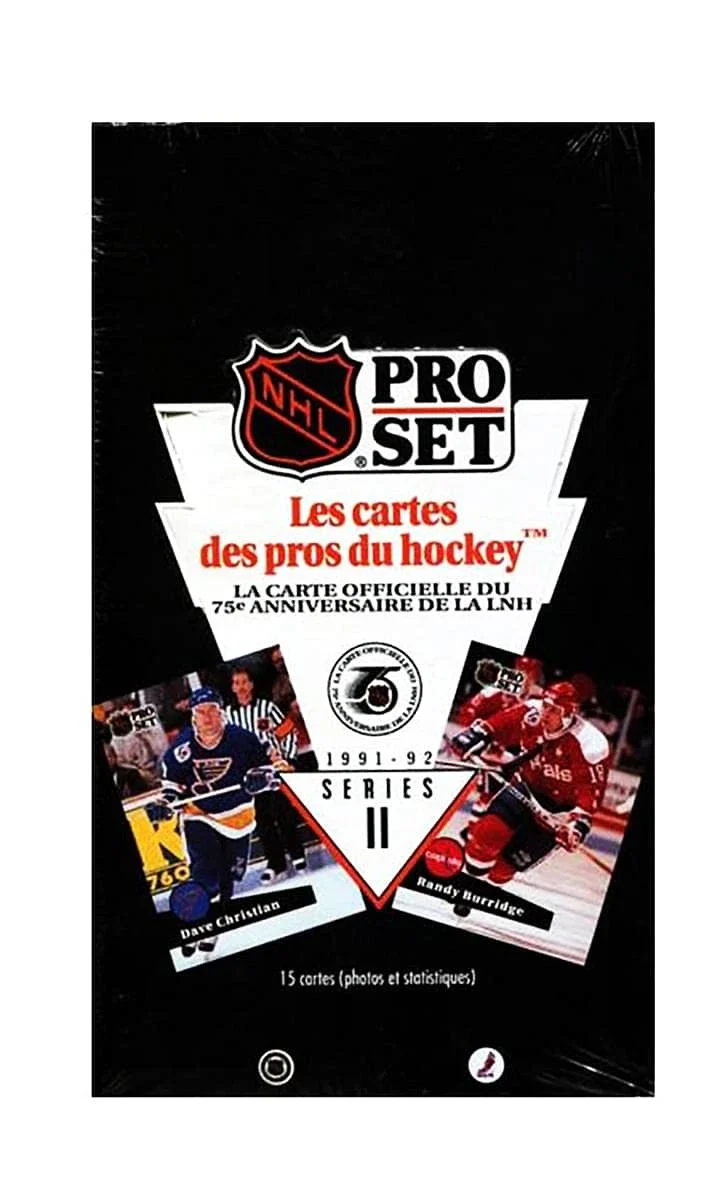 1991-92 Pro Set Series 2 Hockey French Edition Hobby Box