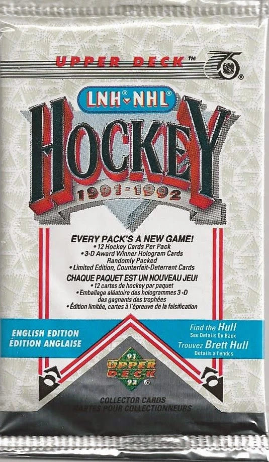 1991-92 Upper Deck NHL Hockey Pack (Lot of 24 packs)