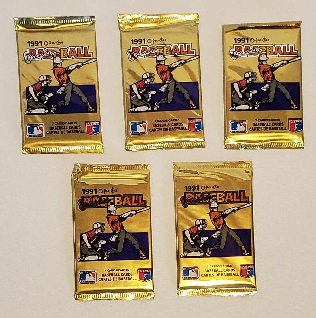 1991 O-Pee-Chee Premier Baseball Hobby Pack (Lot of 18 Packs) - Image 3