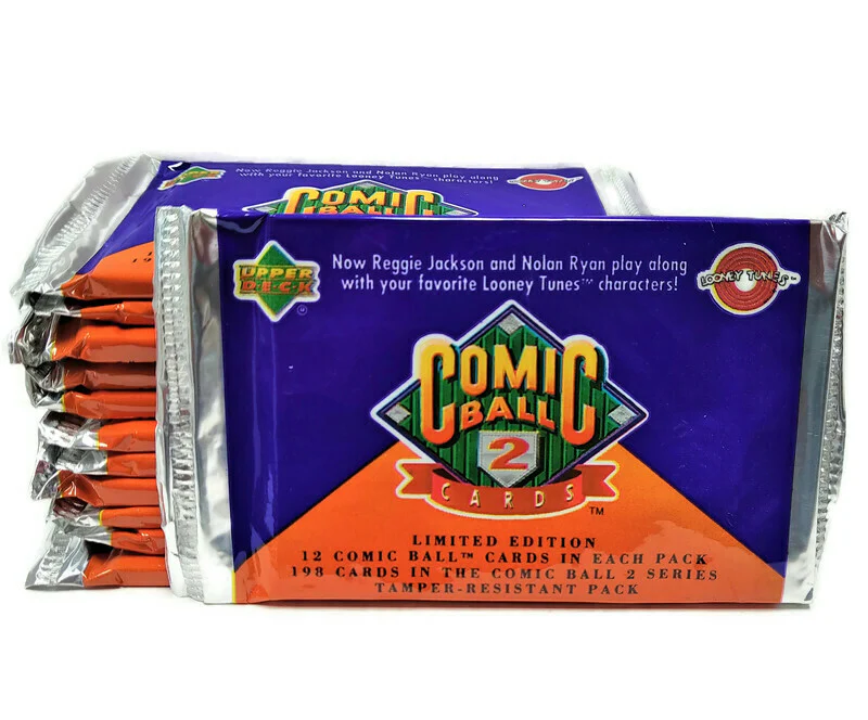 1991 Upper Deck Comic Ball Series 2 Looney Tunes Pack (Lot of 12 Packs)