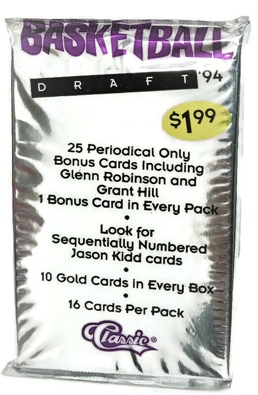1994 Classic Draft Basketball Packs (26 Packs a Lot) - Image 2
