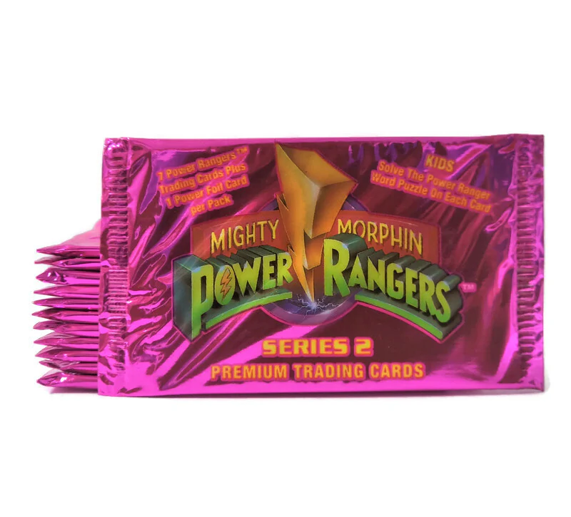 1994 Power Rangers  Mighty Morphin Series 2 Retail Pack (Lot of 12 Packs)