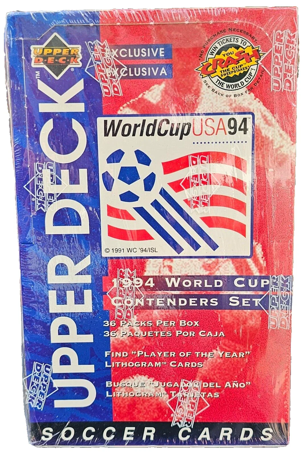 1994 Upper Deck World Cup Contenders Soccer Set Box