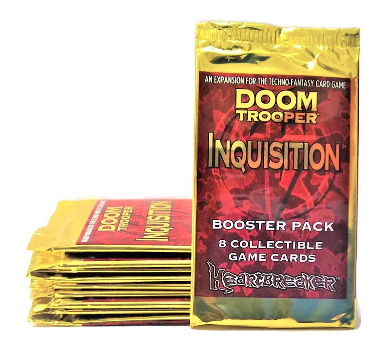 1995 Heartbreaker Doom Trooper Inquisition Booster Pack (Lot of 10 Packs)