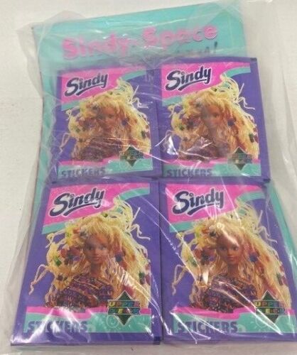 1995 Upper Deck Sindy Stickers Lots of 75 Packs + Album - Image 2