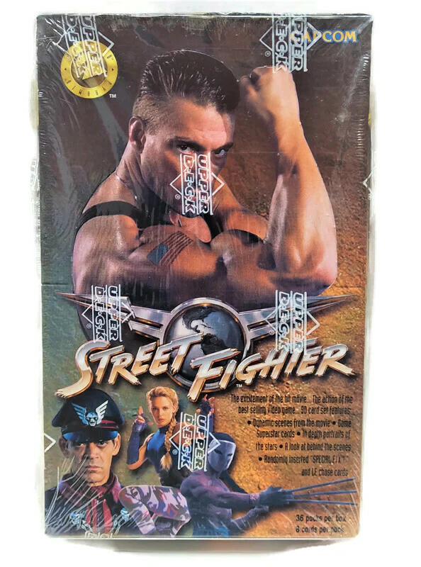 1995 Upper Deck Street Fighter Movie Trading Cards Box