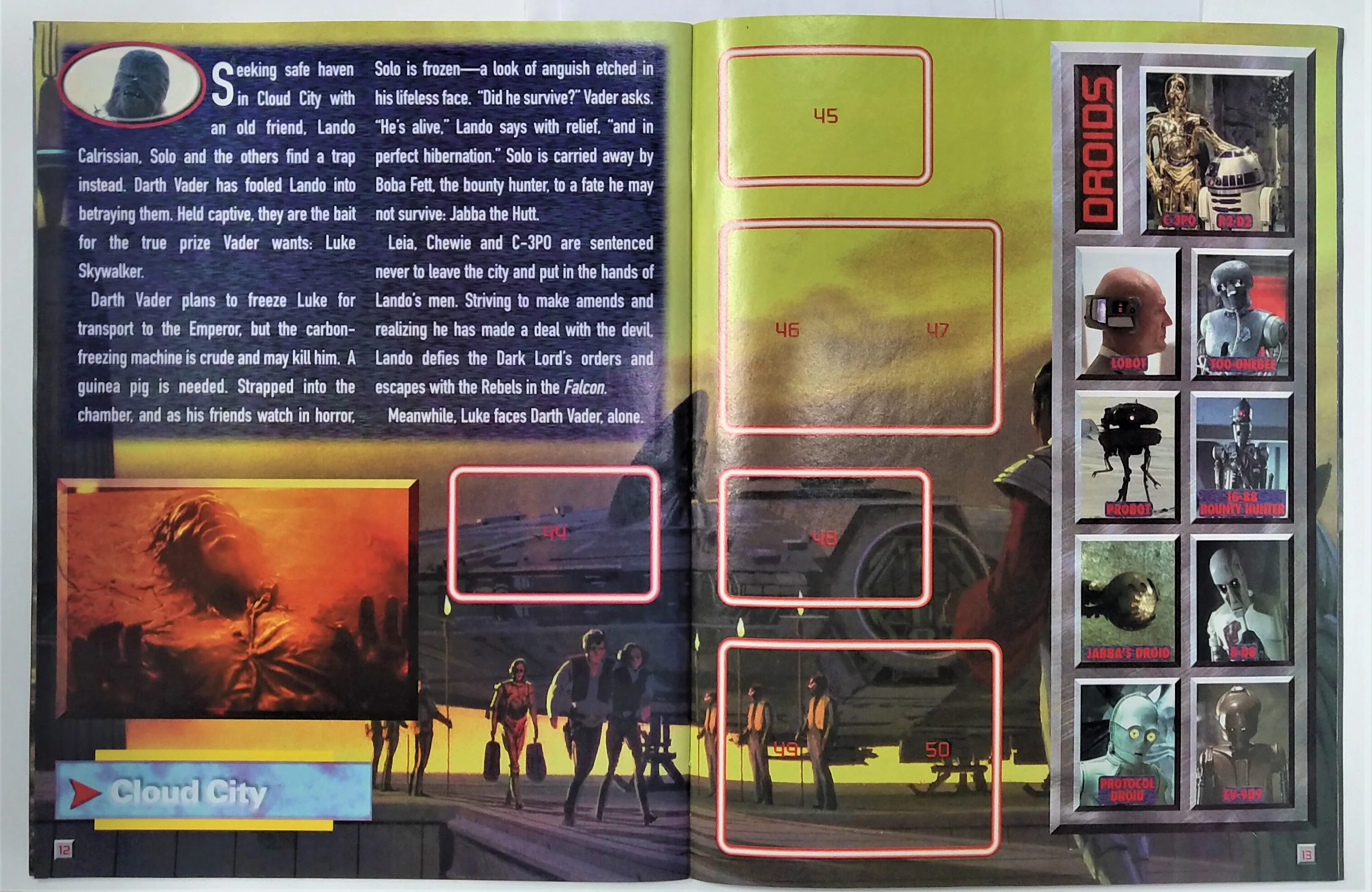 1996 Panini Skybox Star Wars Collectible Sticker Album - Image 4