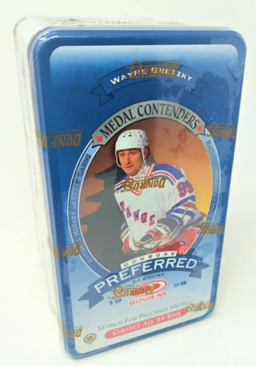 1997-98 Donruss  Preferred Precious Metals Hockey Tin Box (Last Tin !) - Image 2