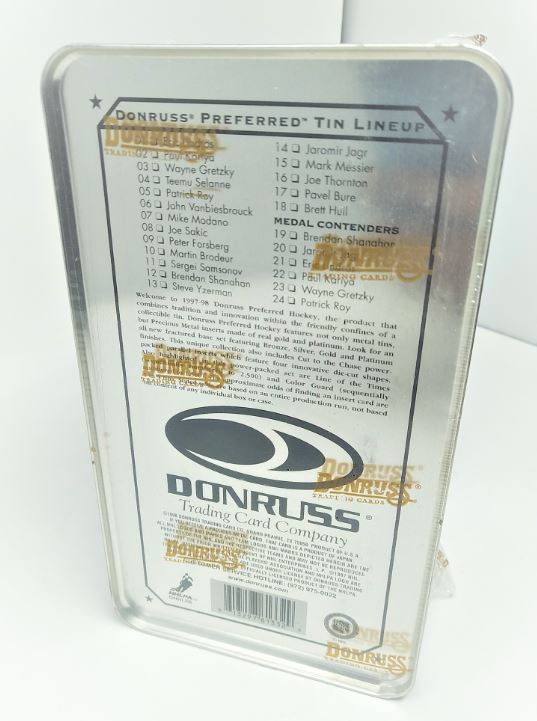 1997-98 Donruss  Preferred Precious Metals Hockey Tin Box (Last Tin !) - Image 4