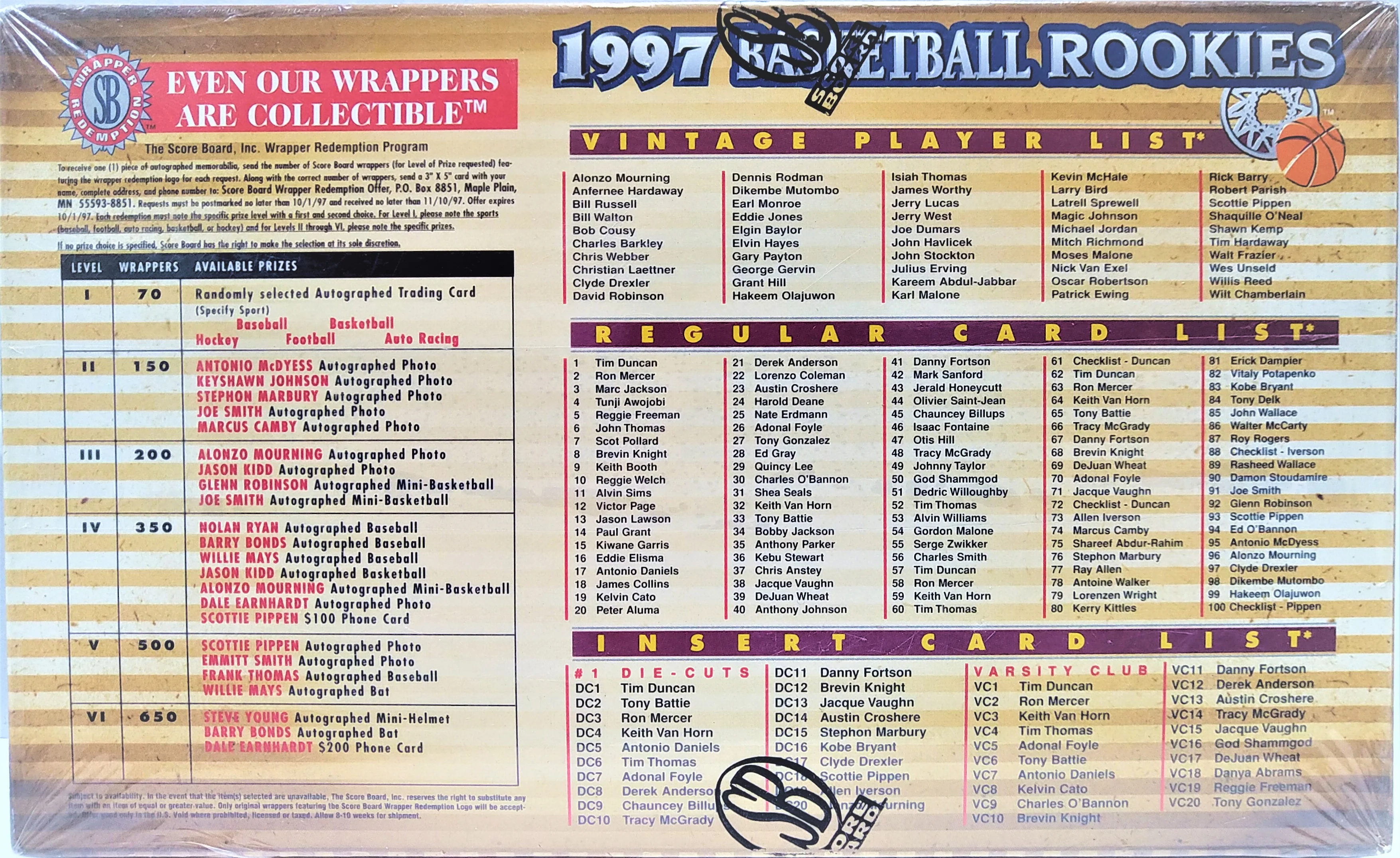 1997-98 Scoreboard Basketball Rookies Box (Last Box!) - Image 3