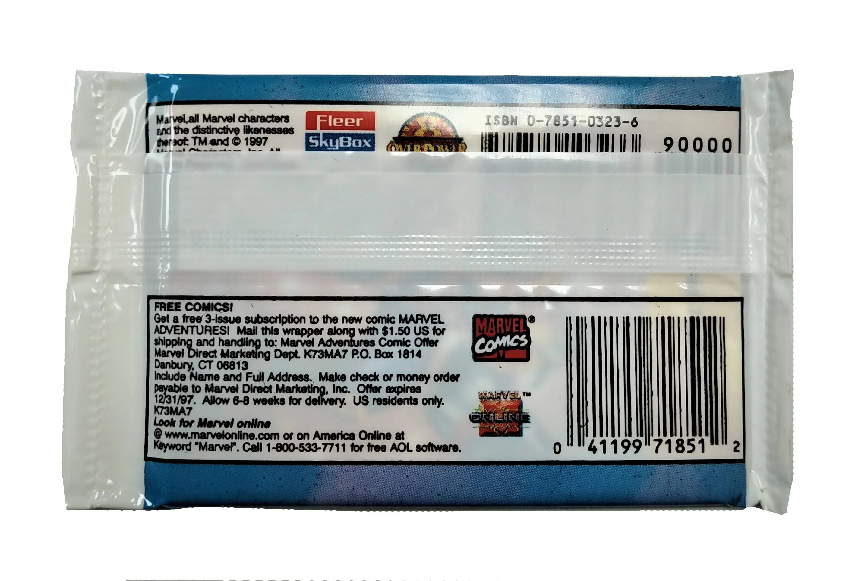 1997 Fleer Skybox Marvel X Men Trading Card Pack (Lot of 16 Packs) - Image 3
