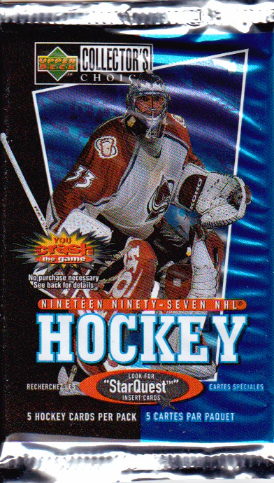 1997 Upper Deck Collectors Choice Hockey Pack (12 Packs a Lot)