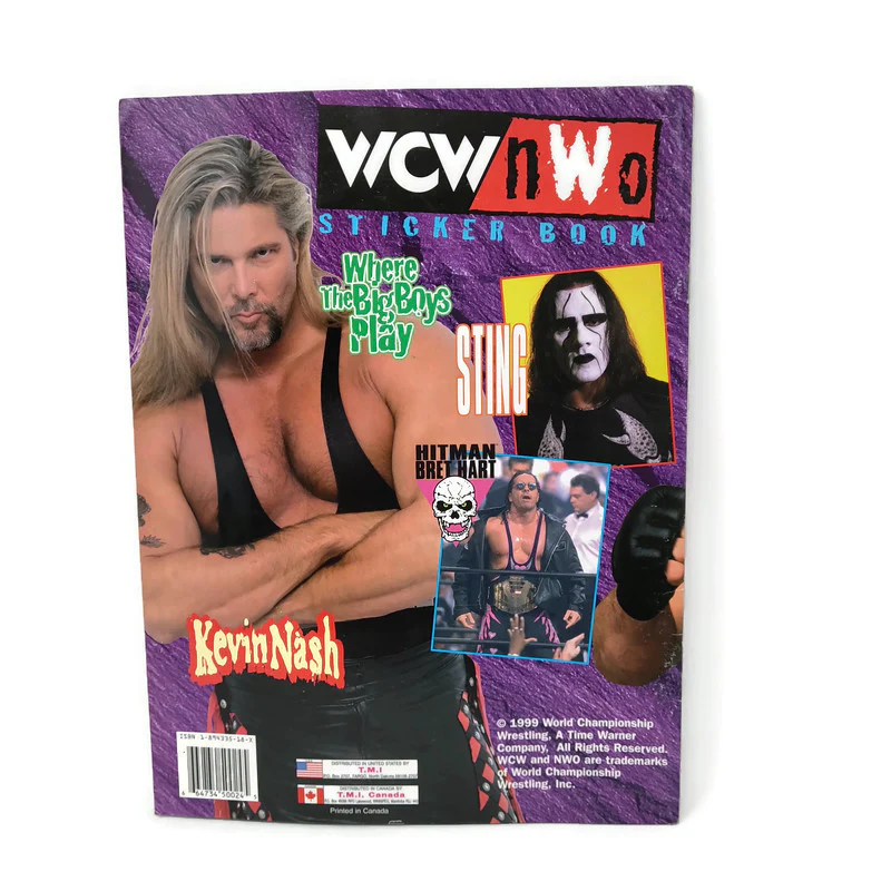 1998 Vintage Panini WCW/nWo Superstars Photocard Album & WCW/NWO WRESTLING STICKER Album - Image 3