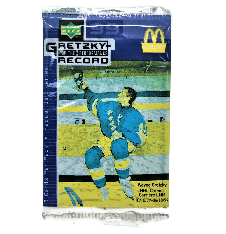 1999-00 Upper Deck McDonald’s Hockey Gretzky For The Performance Record Pack (15 Packs a Lot)