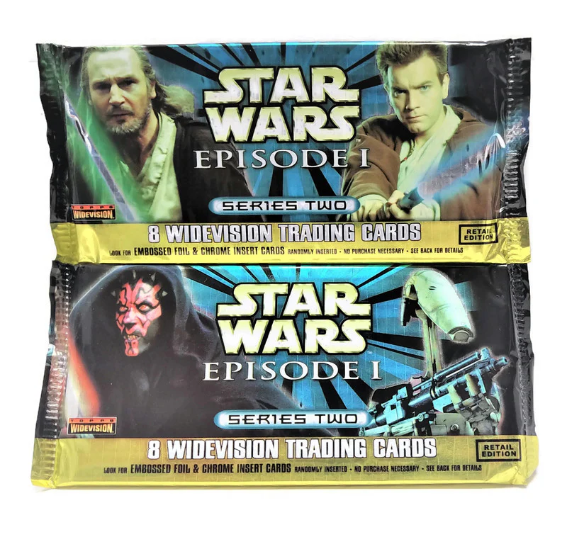 1999 Topps Star Wars Episode 1 Series 2 Retail Edition Pack (Lot of 12 Packs) - Image 2