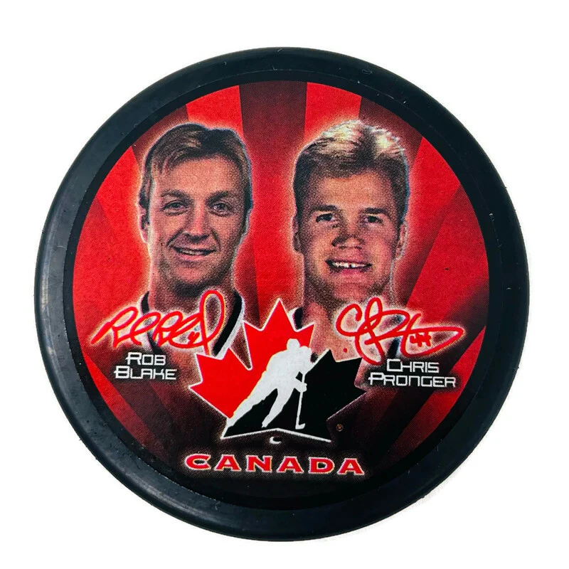 2002 Team Canada Hockey Pucks - Image 4
