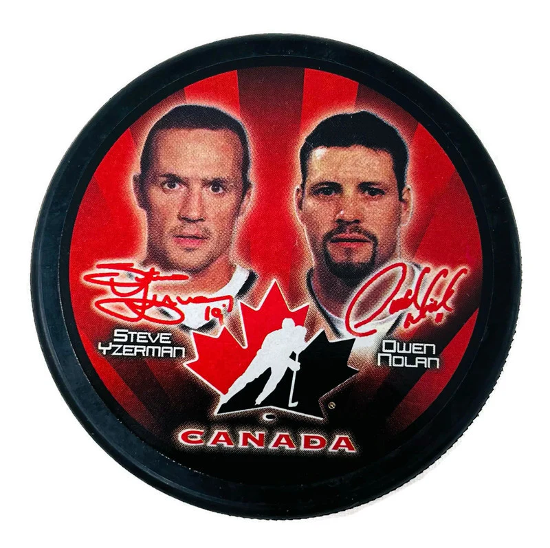 2002 Team Canada Hockey Pucks - Image 5