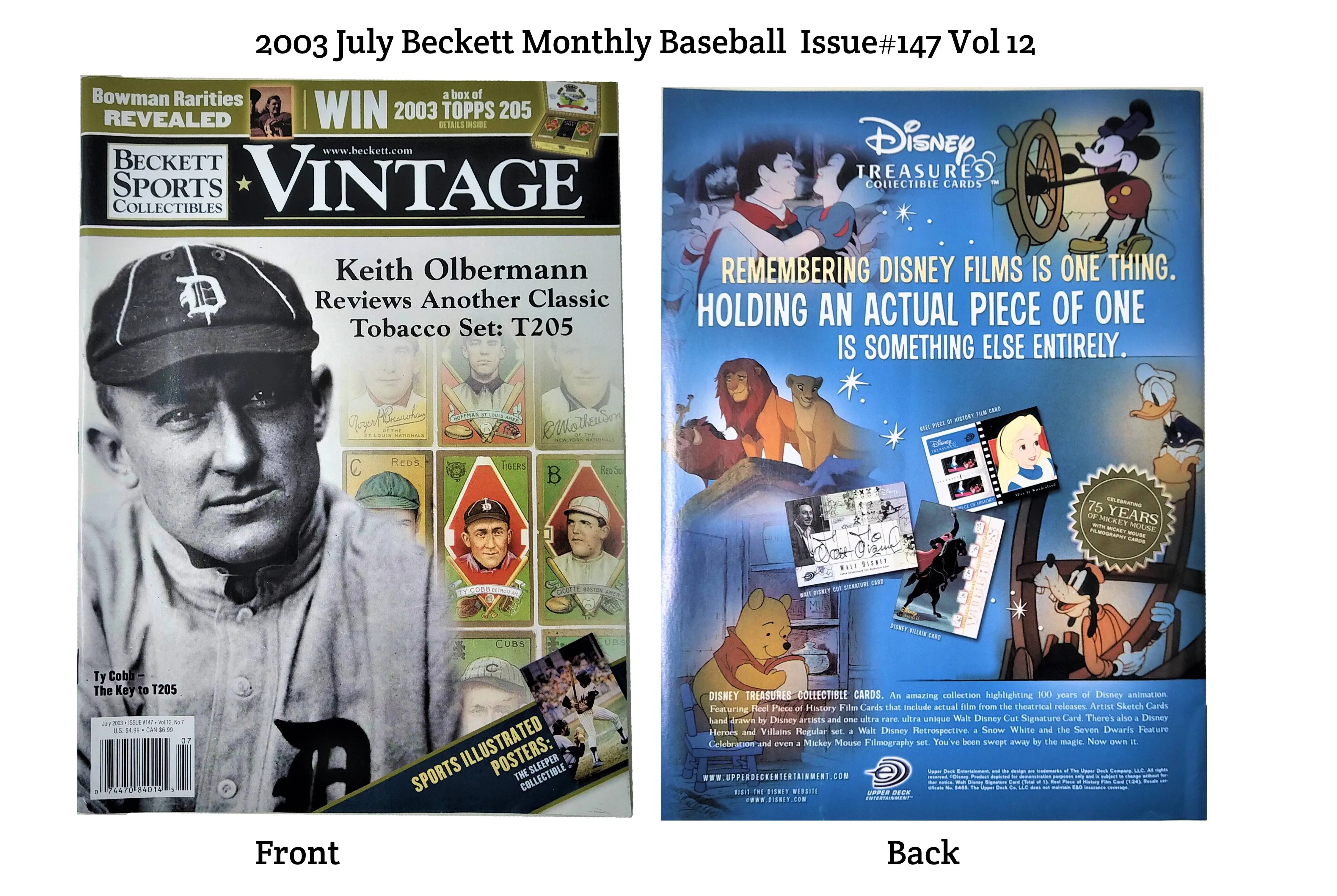 2003 July & August Beckett Monthly Baseball Vol 12 - Issue#147 & #148