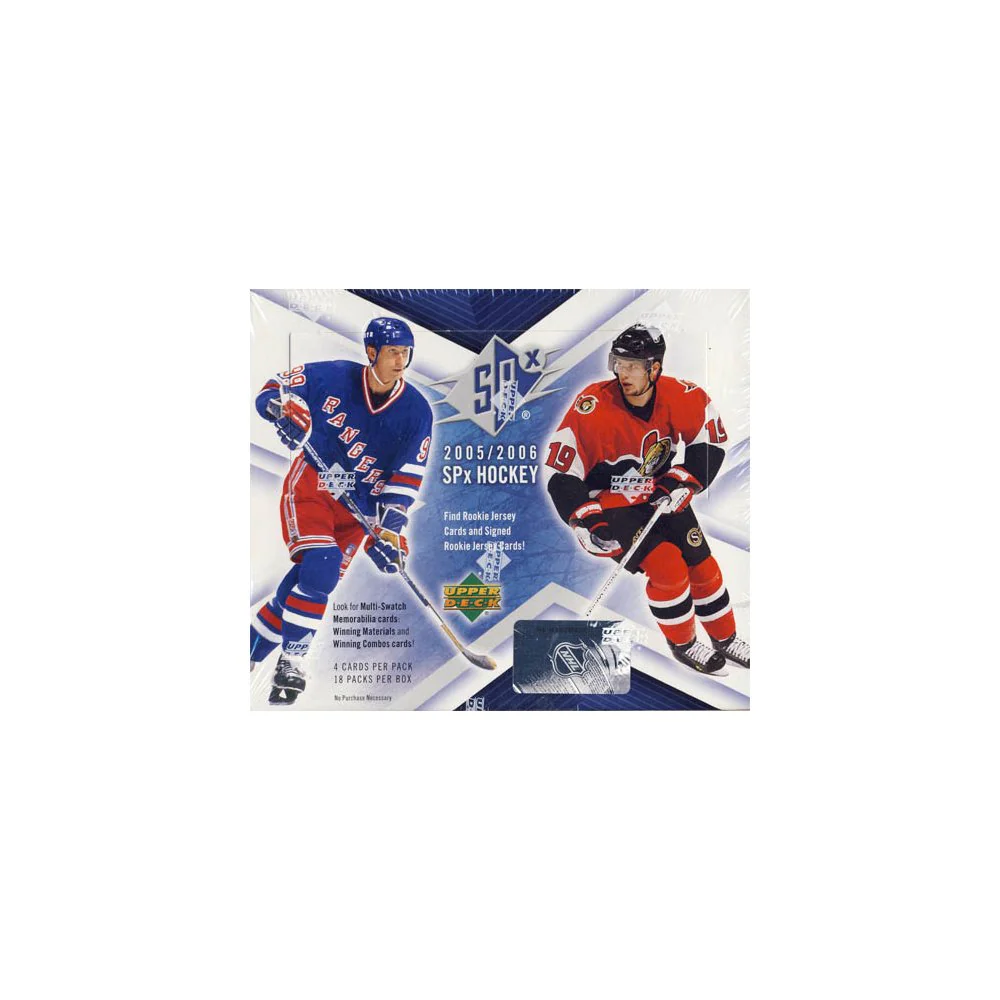 2005-06 Upper Deck SPx NHL Hockey Hobby Box