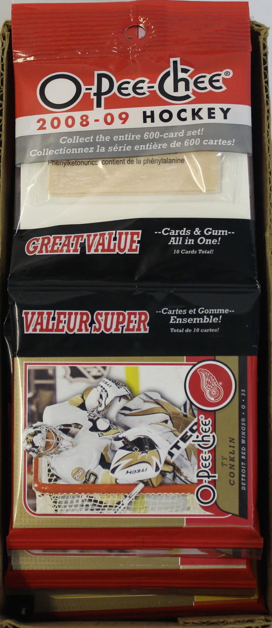 2008-09 O-Pee-Chee Hockey Gum Pack (Lot of 5 Packs)