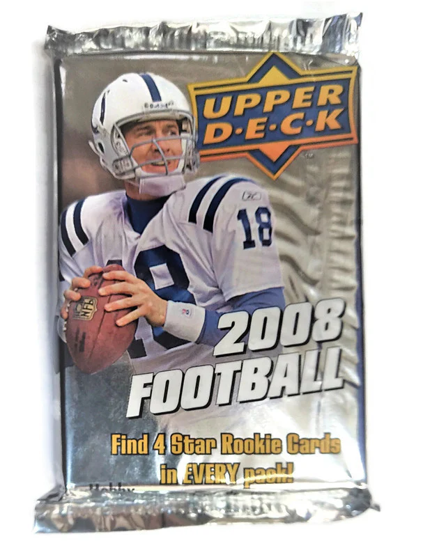 2008 Upper Deck Football Hobby Pack (5 Packs a Lot)