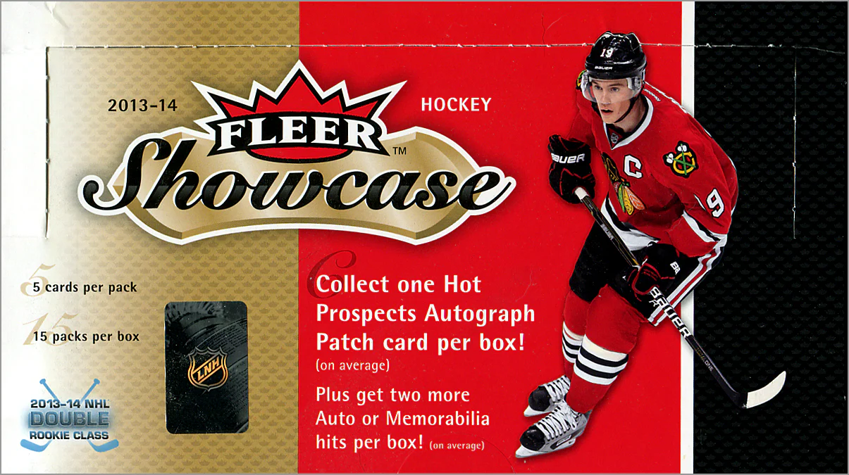 2013-14 Upper Deck Fleer Showcase NHL Hockey Hobby Box