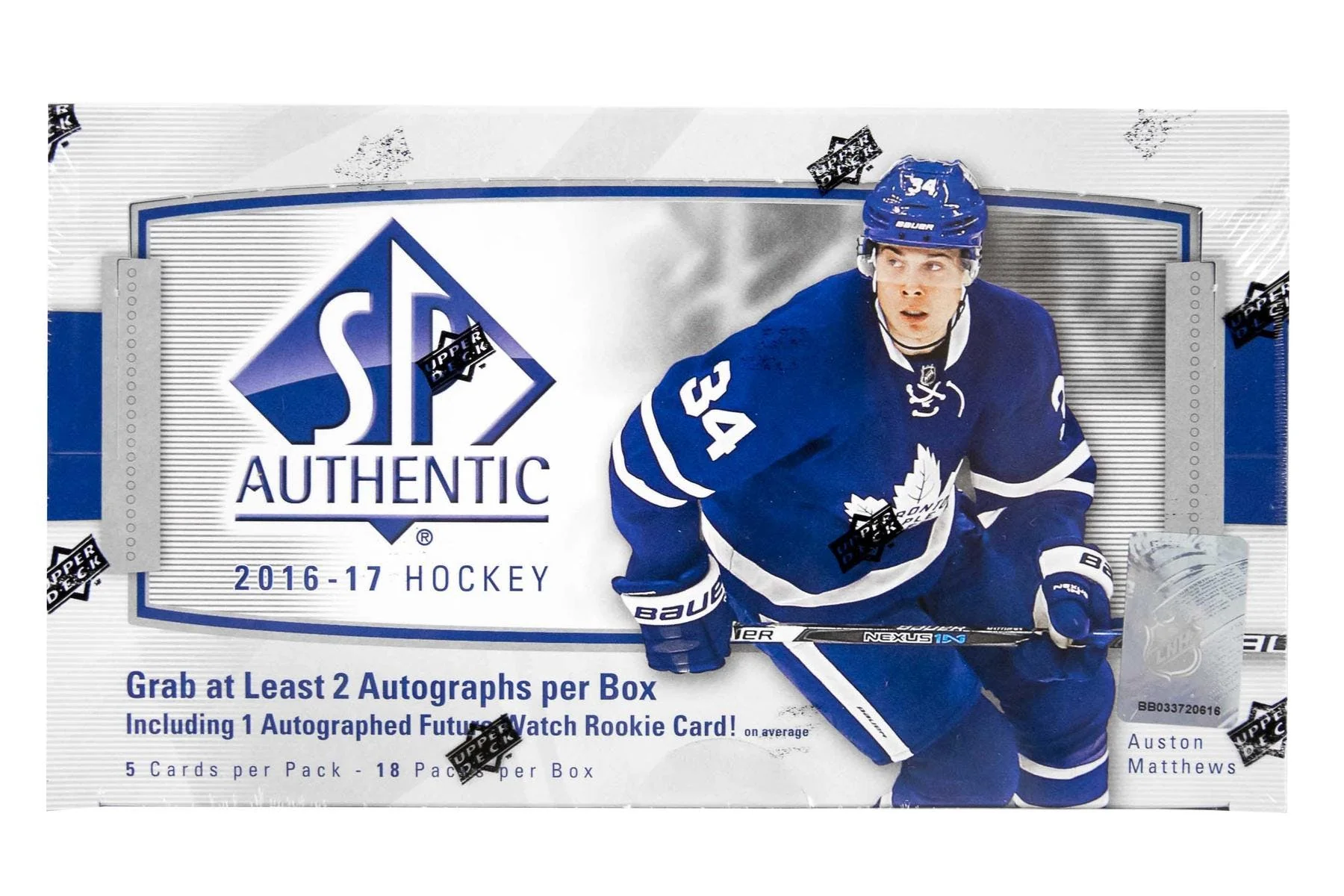 2016-17 Upper Deck SP Authentic Hockey Hobby Box