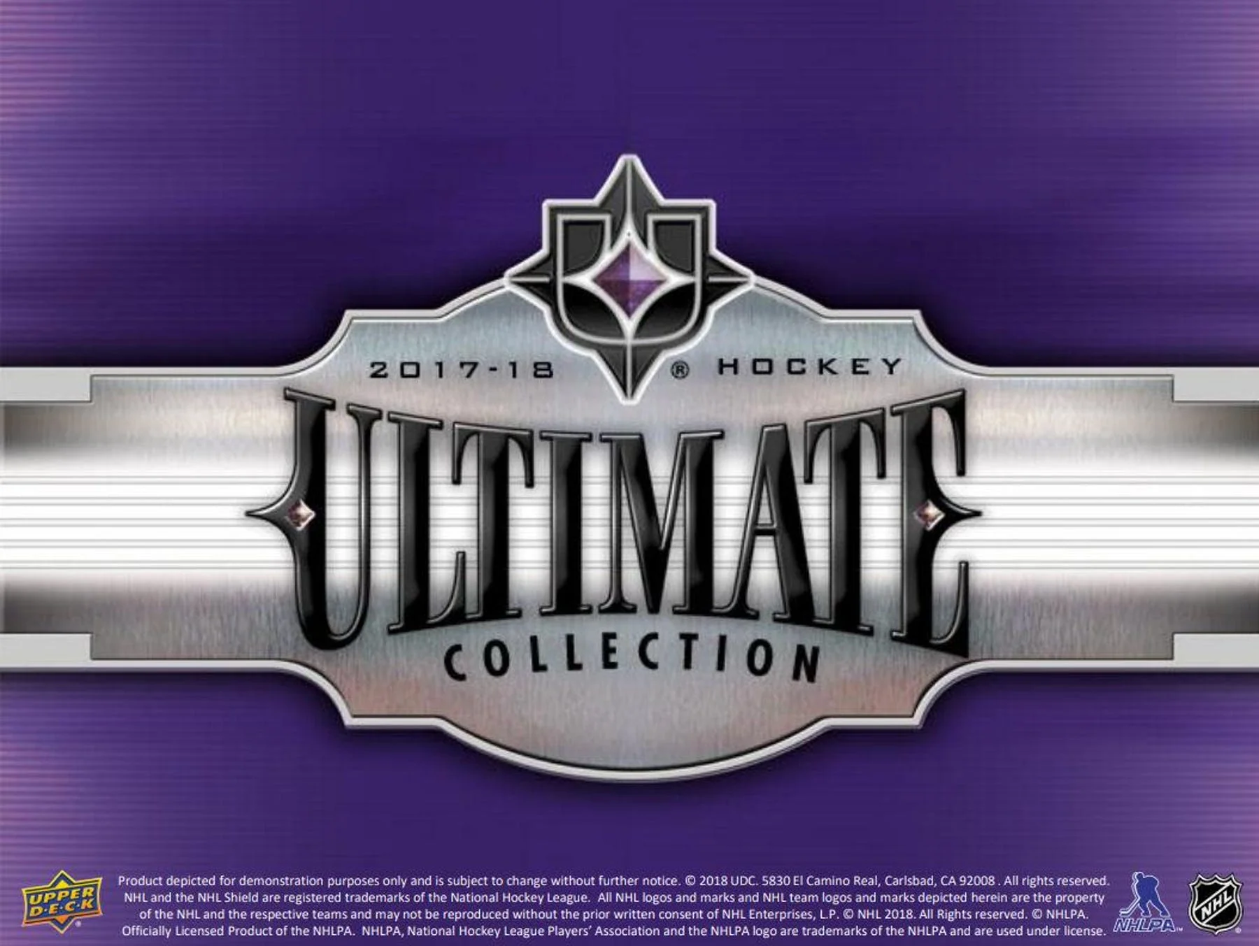 2017-18 Upper Deck Ultimate Collection Hockey Hobby Box - Image 2