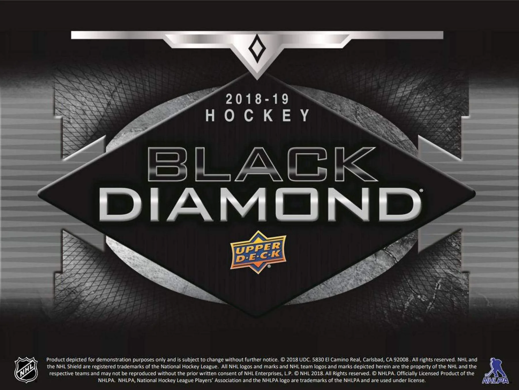 2018-19 Upper Deck Black Diamond Hockey Hobby Master Case (Boxes of 10)
