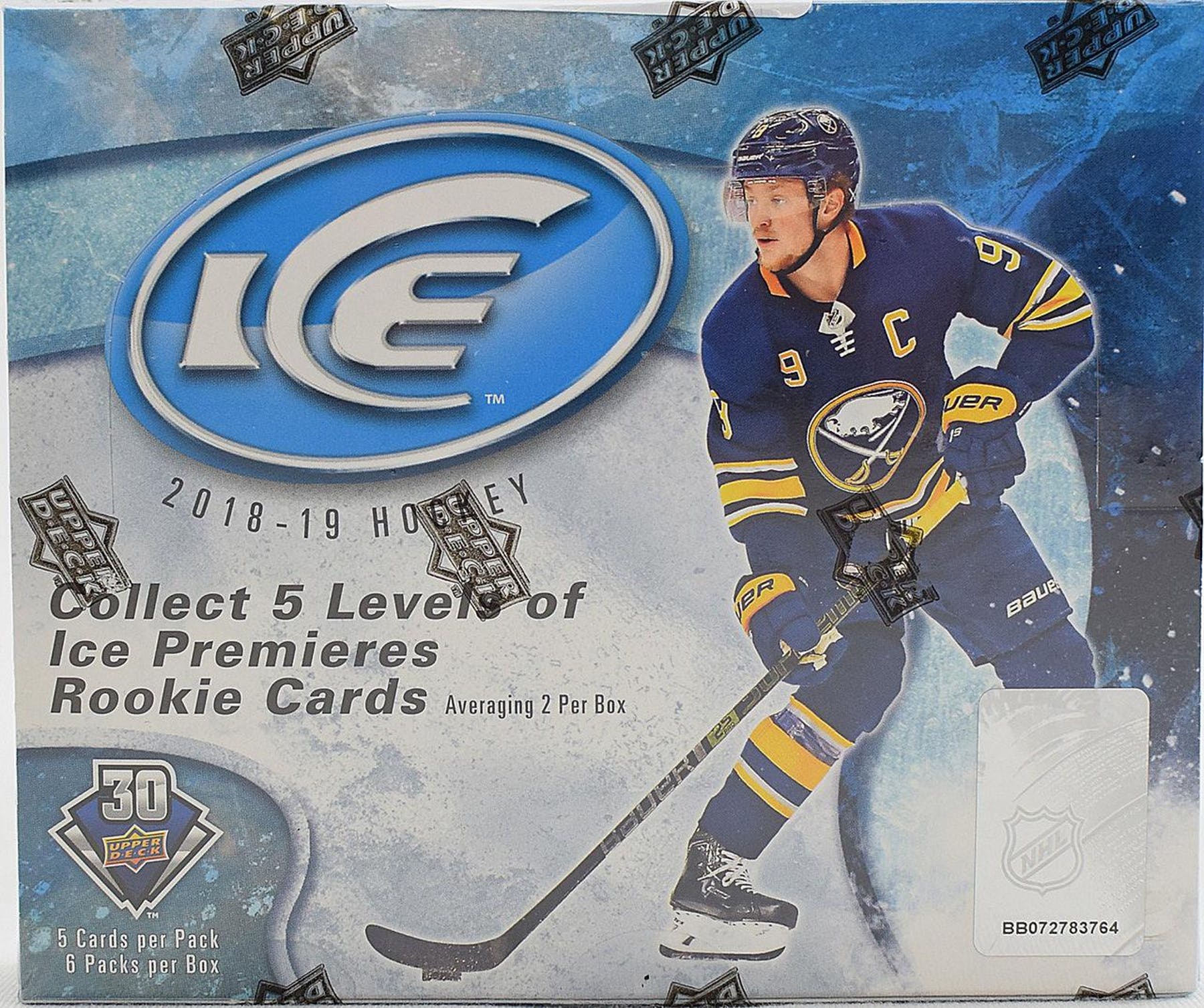 2018-19 Upper Deck Ice Hockey Hobby Case (Boxes of 10 )