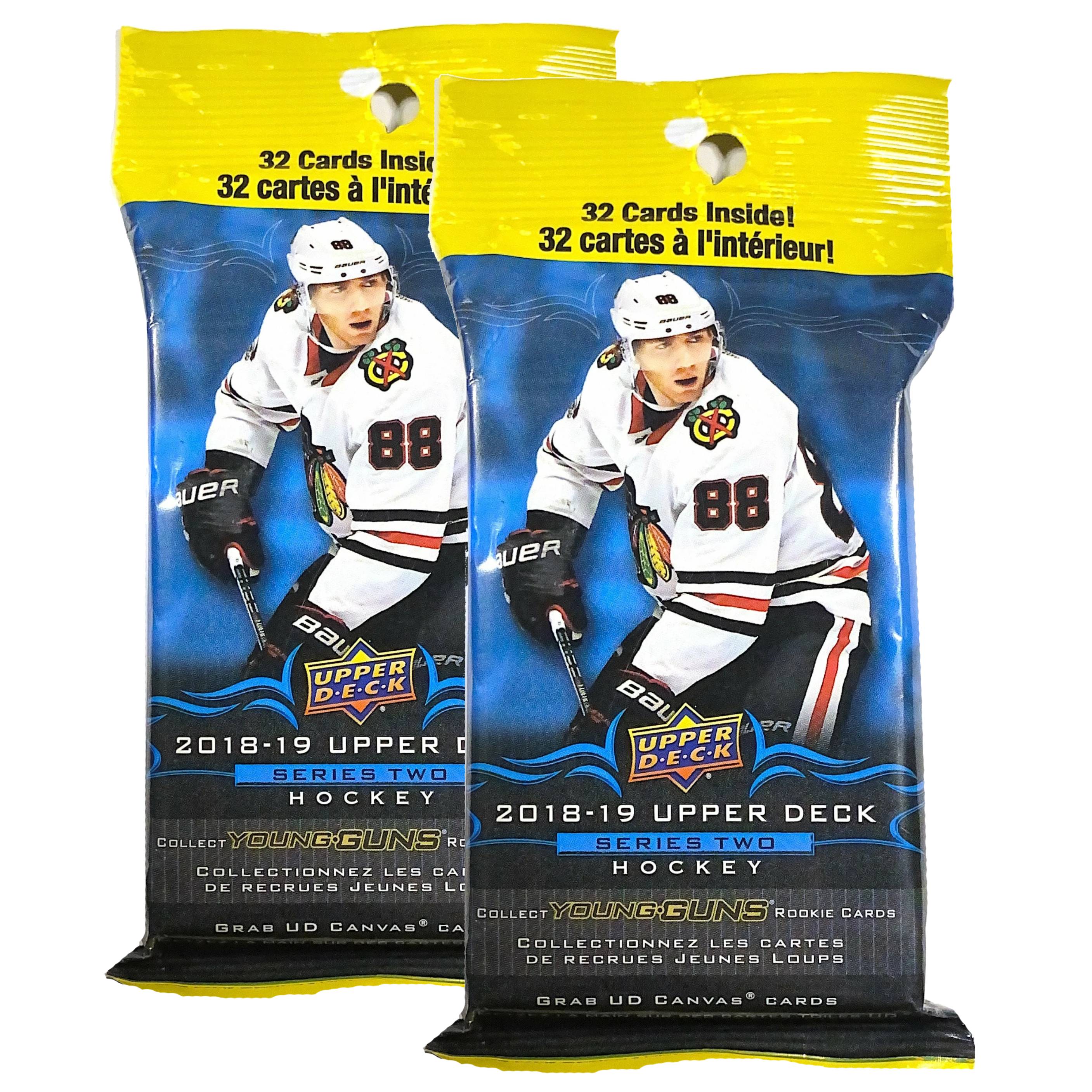 2018-19 Upper Deck Series 2 Hockey Fat Pack (Lot of 2)