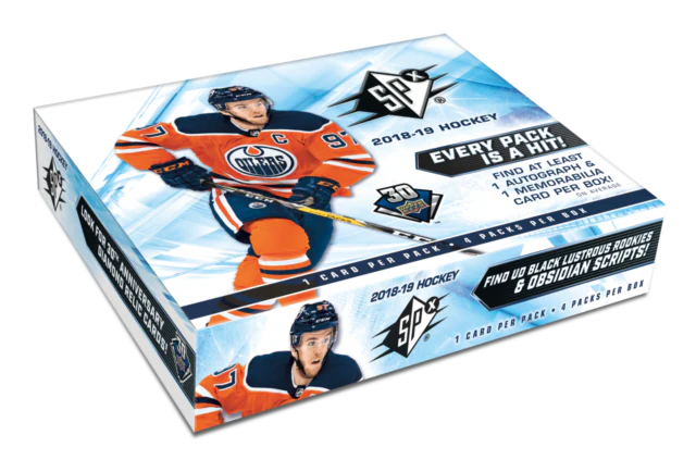 2018-19 Upper Deck SPX Hockey Hobby Box