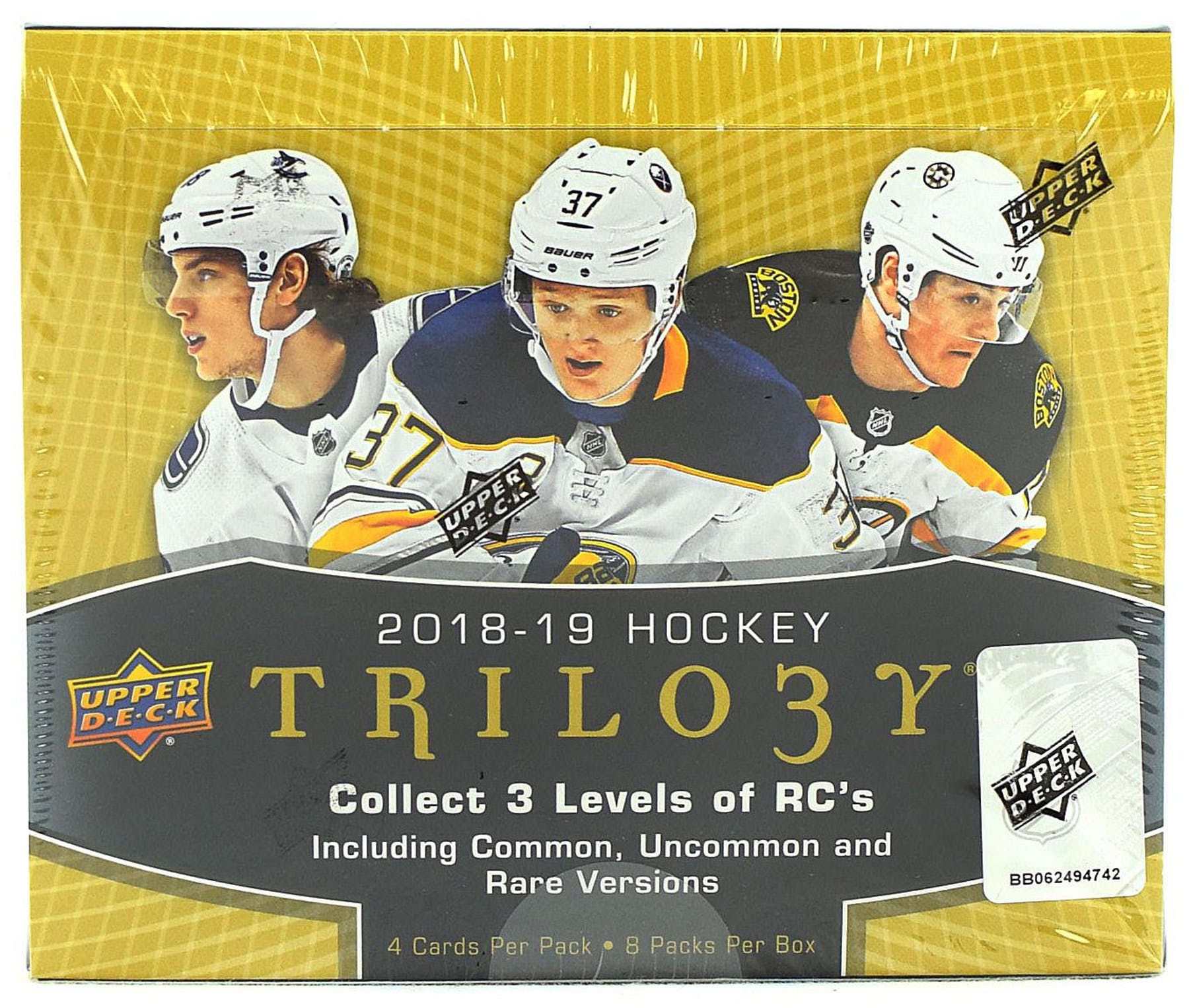 2018-19 Upper Deck Trilogy Hockey Hobby Case (Boxes of 10)