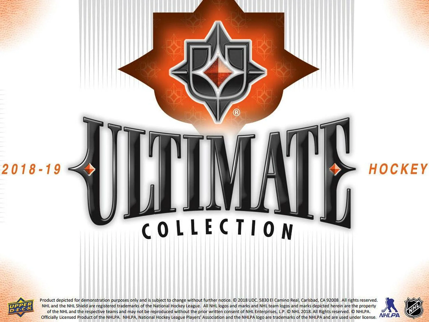 2018-19 Upper Deck Ultimate Collection Hockey Hobby Case (Boxes  of 8 )