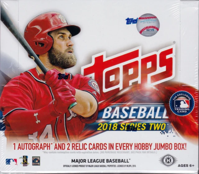 2018 Topps Series 2 Baseball Hobby Jumbo Sealed Box