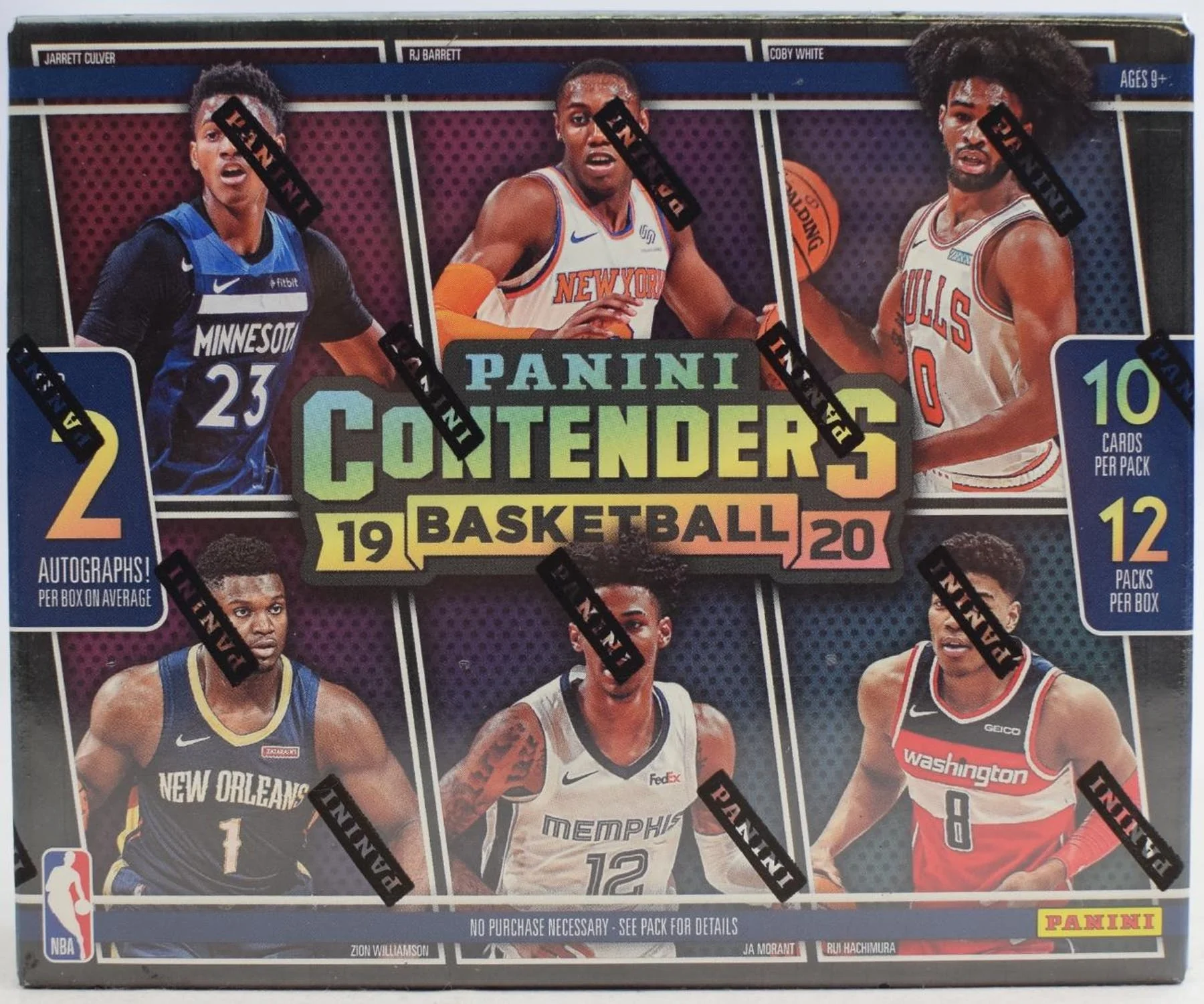 2019-20 Panini Contenders Basketball Hobby Sealed Box