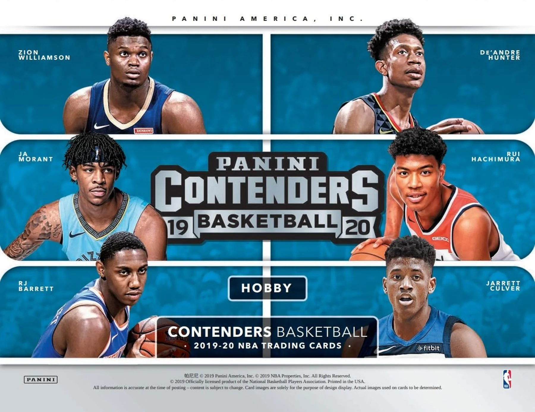 2019-20 Panini Contenders Basketball Hobby Sealed Box - Image 2