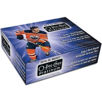 2019-20 Upper Deck O-Pee-Chee Platinum Hockey Hobby Case (Inner Case of 8 Boxes)