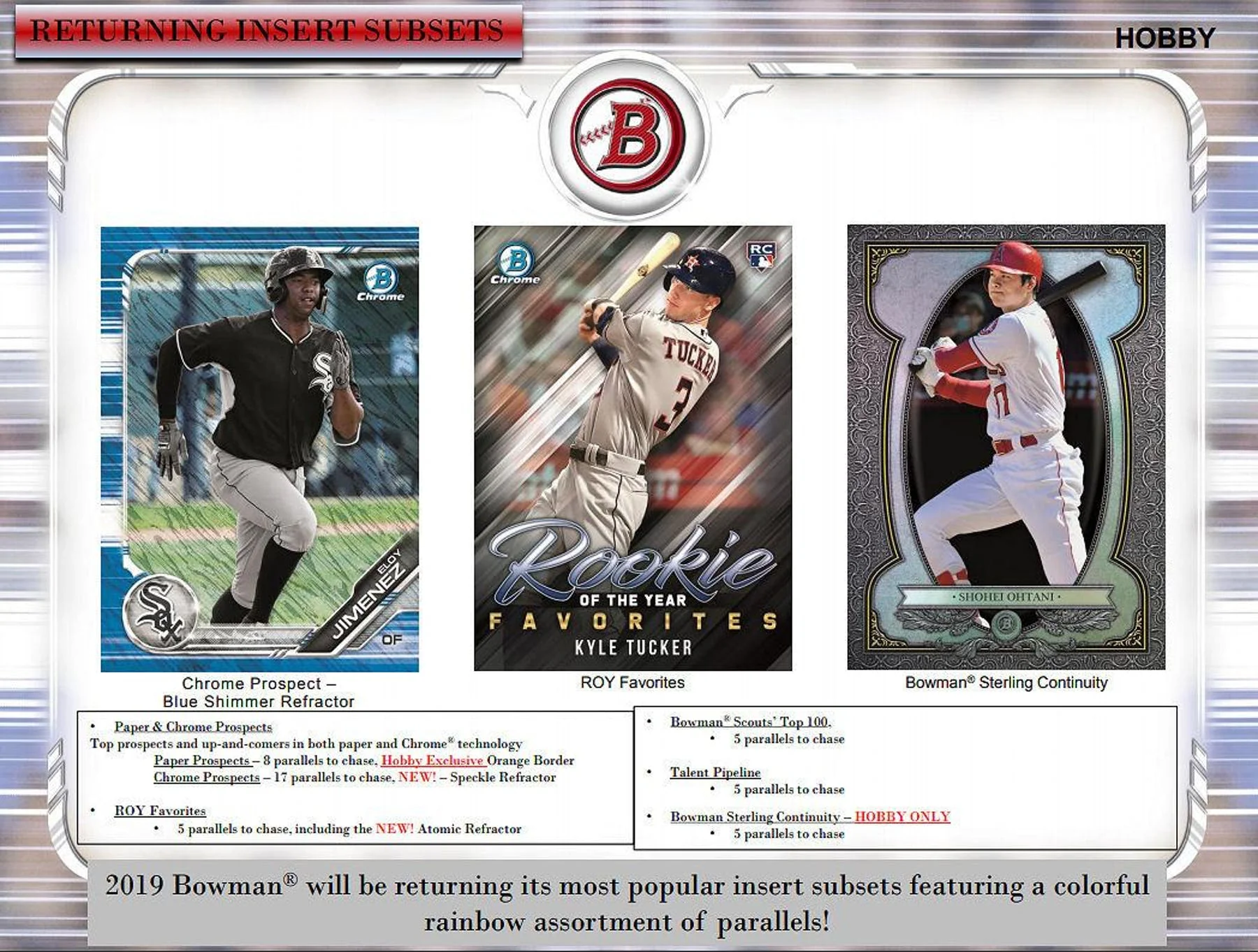 2019 Bowman Baseball Hobby Box - Image 2