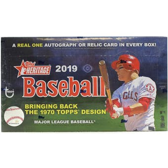 2019 Topps Heritage Baseball Hobby Box