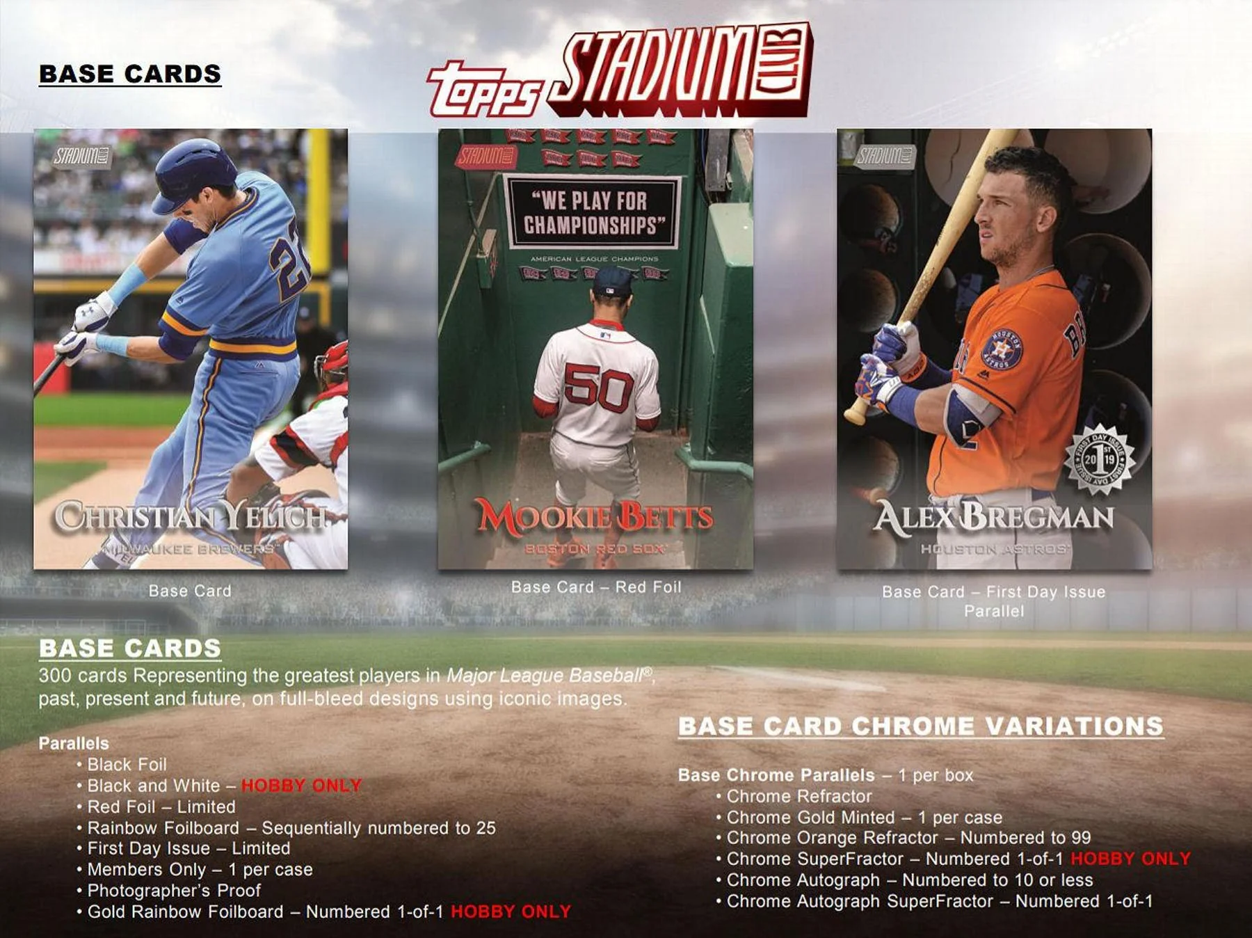 2019 Topps Stadium Club Baseball Hobby Box - Image 5
