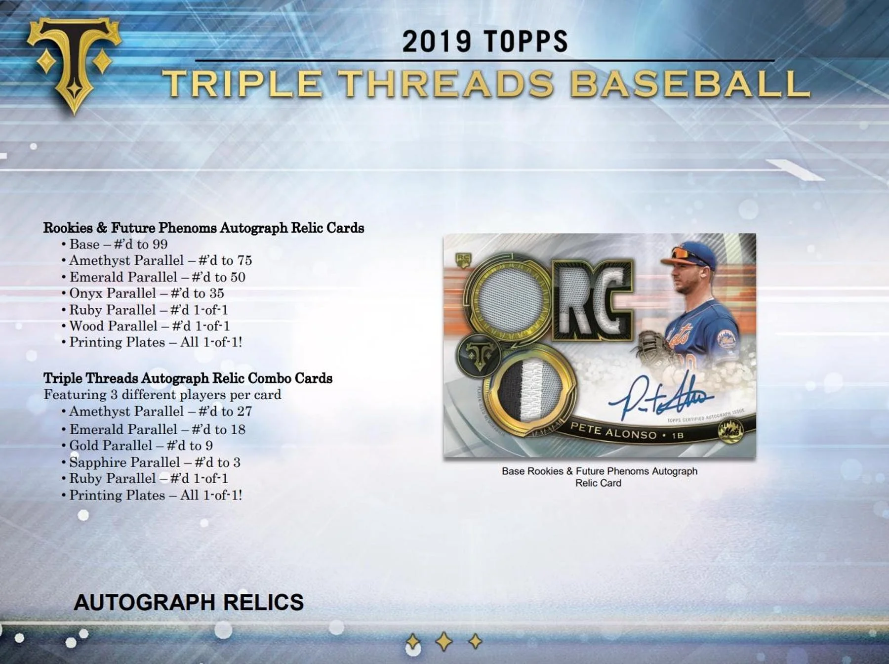 2019 Topps Triple Threads Baseball Hobby Box - Image 4