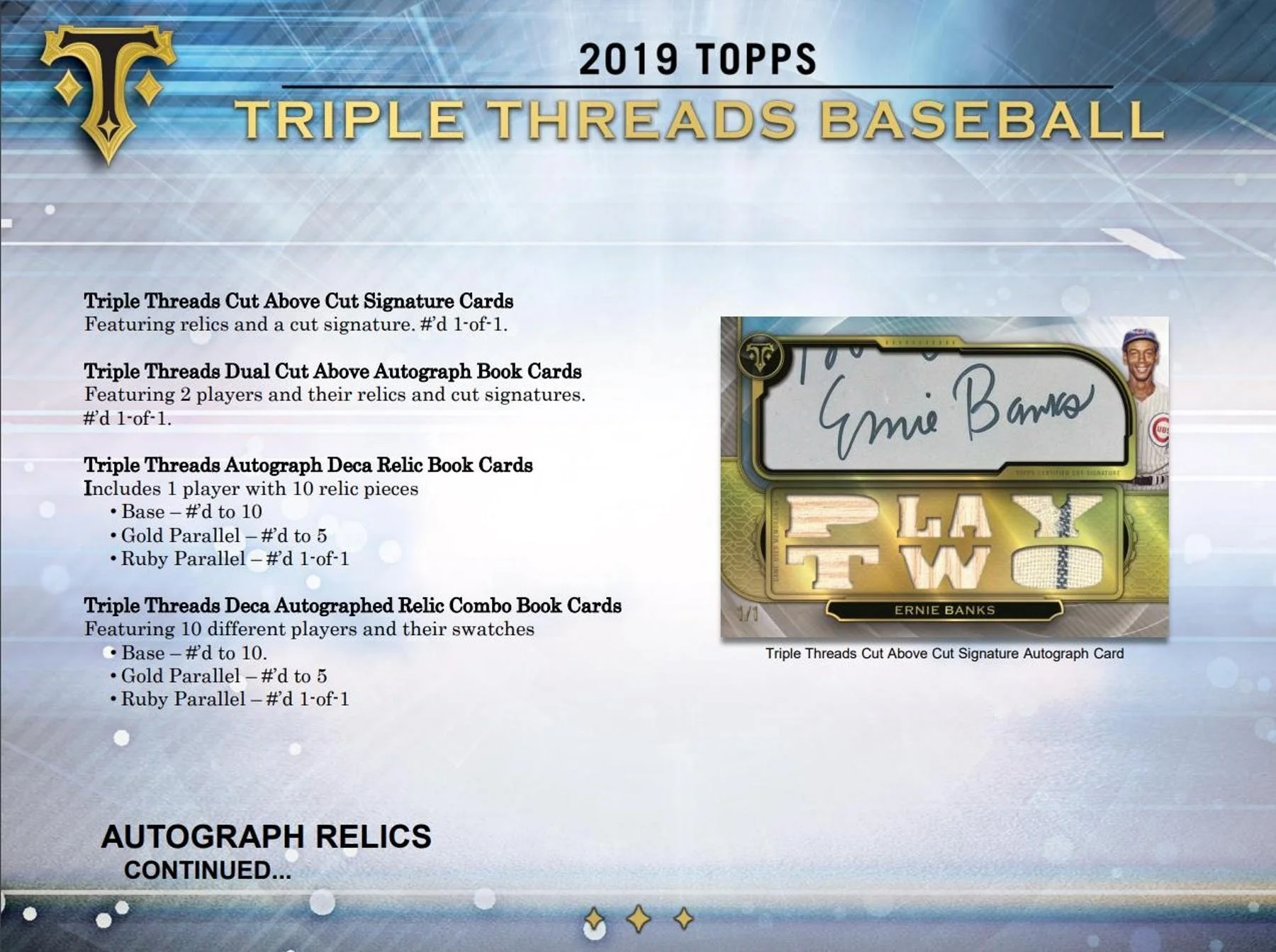 2019 Topps Triple Threads Baseball Hobby Box - Image 6