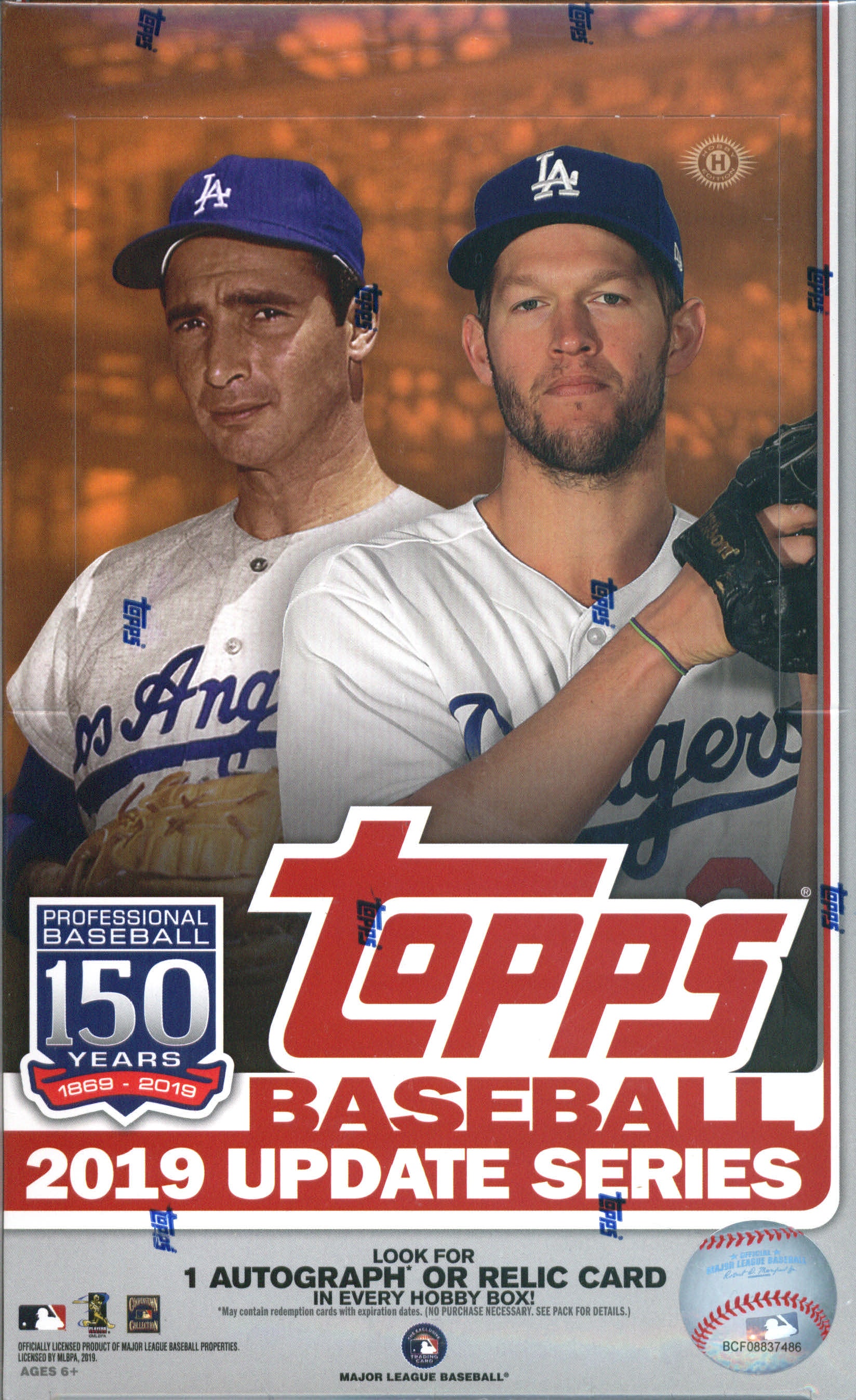 2019 Topps Update Series Baseball Hobby Box
