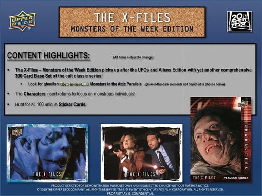 2019 Upper Deck X-Files Monster of The Week Trading Cards Hobby Box - Image 3