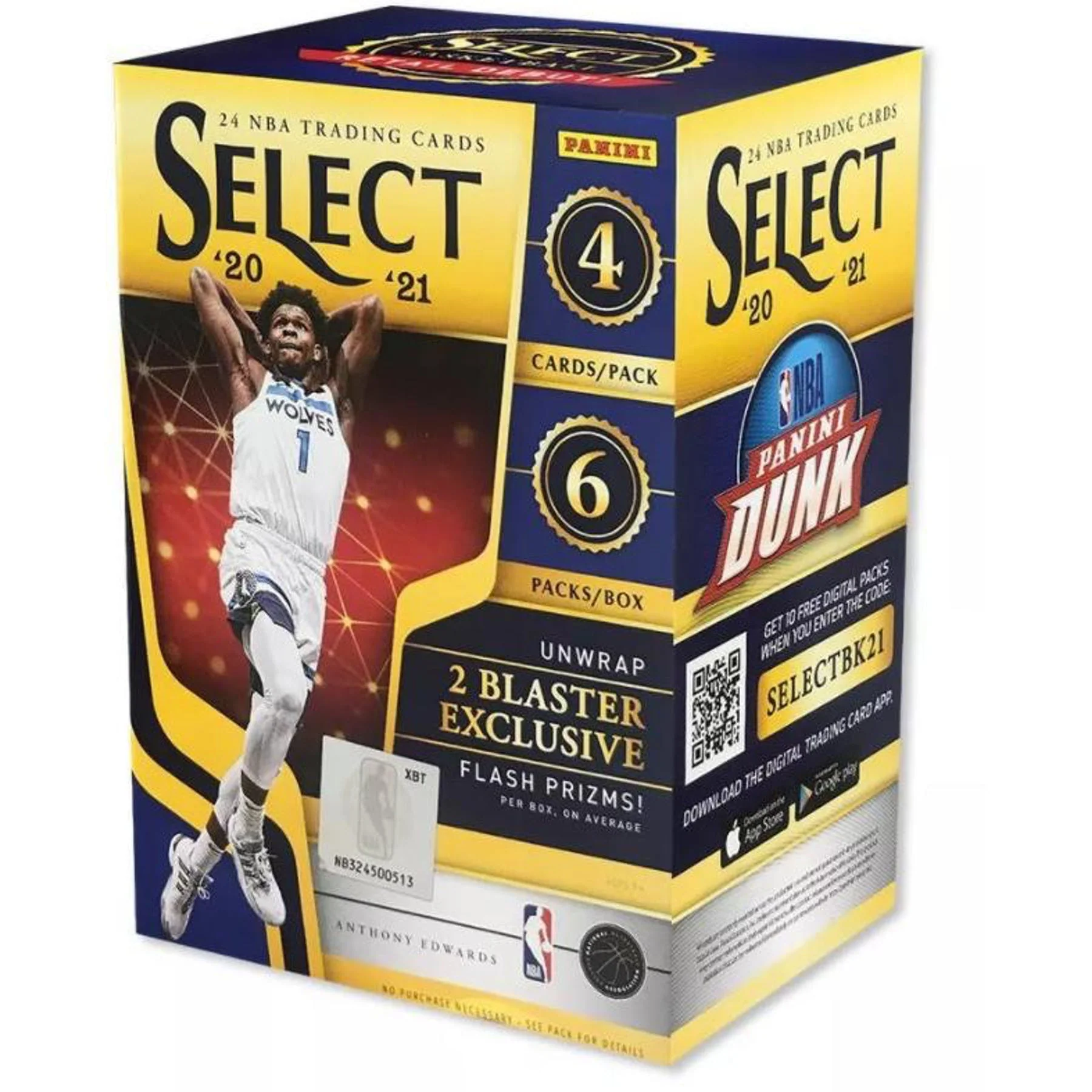 2020-21 NBA Panini Select Basketball Blaster Box