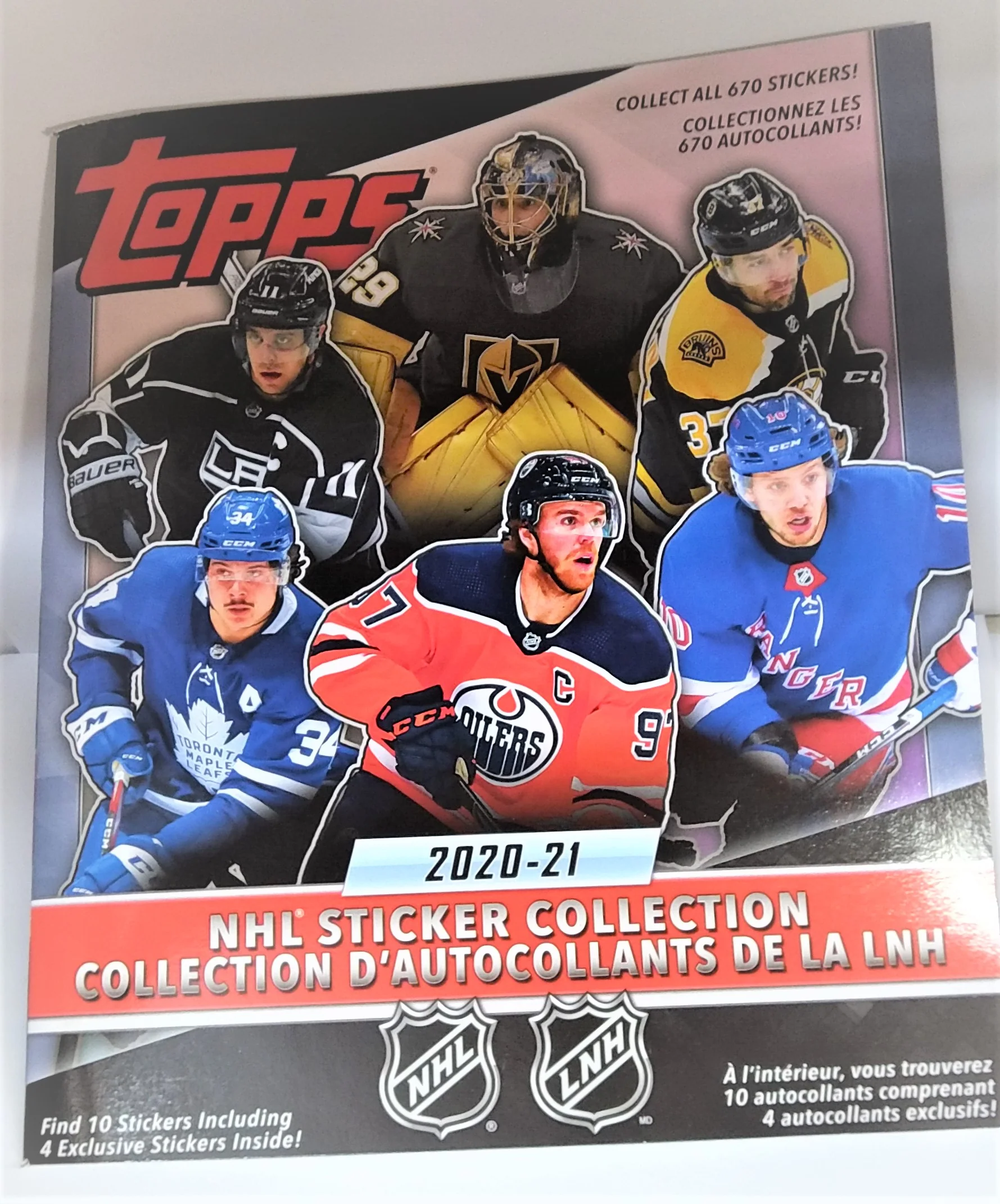 2020-21 Topps NHL Hockey Sticker Album