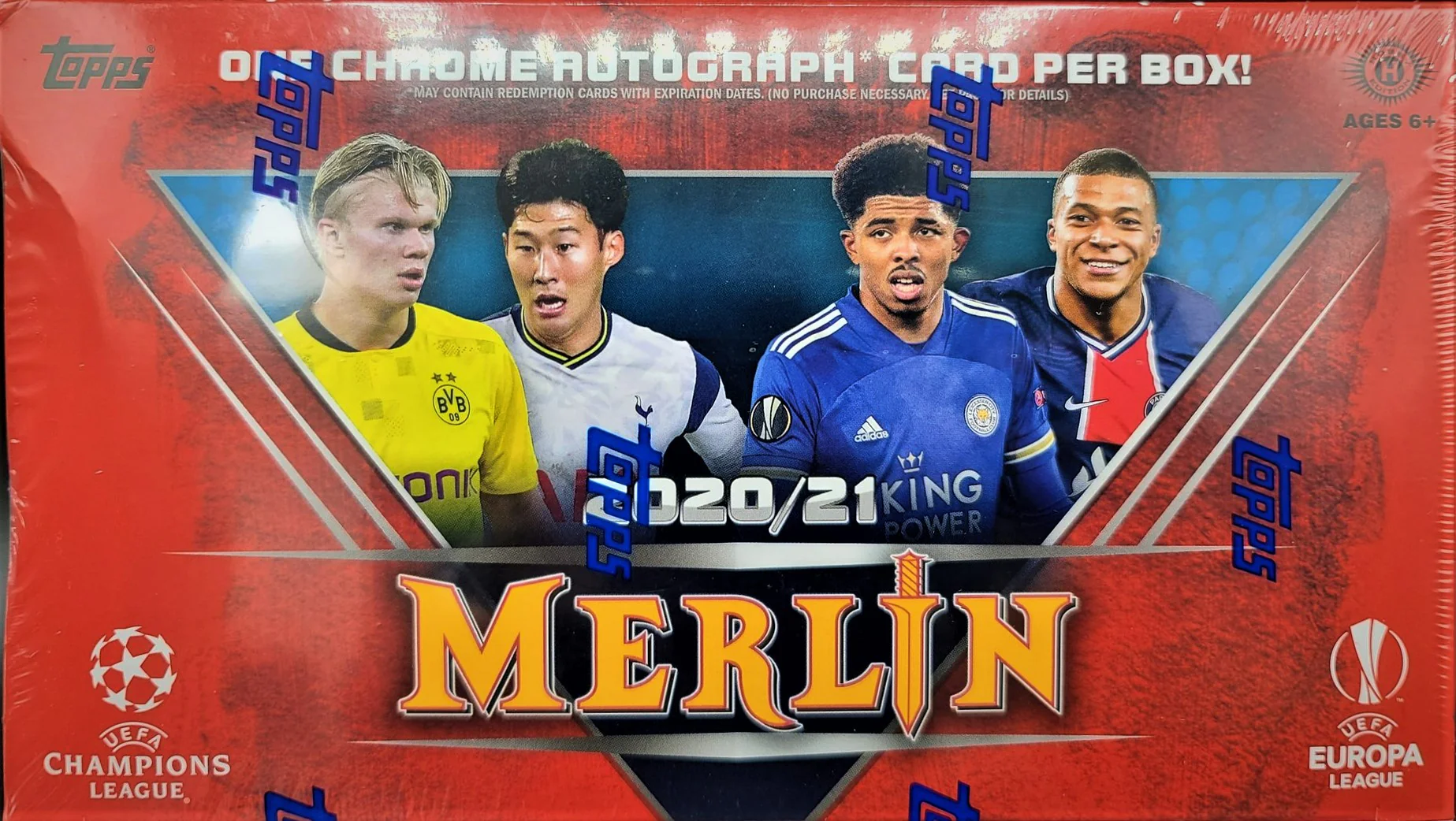 2020-21 Topps UEFA Champions League Merlin Chrome Soccer Hobby Box