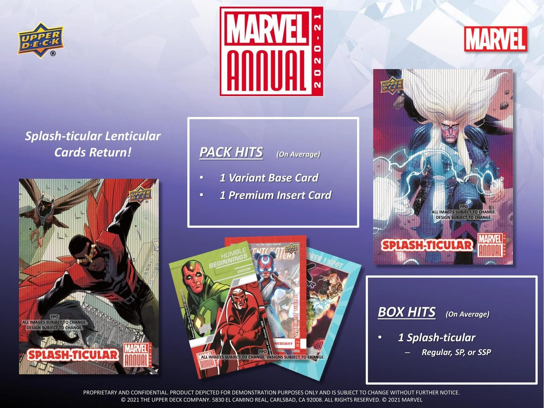 2020-21 Upper Deck Marvel Annual Hobby Box - Image 6